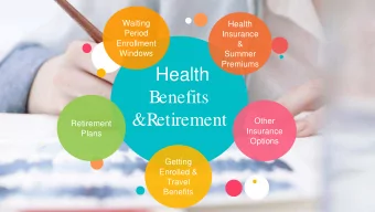 Health  Benefits  &amp;  Retirement  Other  Retirement  Insurance  Plans  Options  Getting