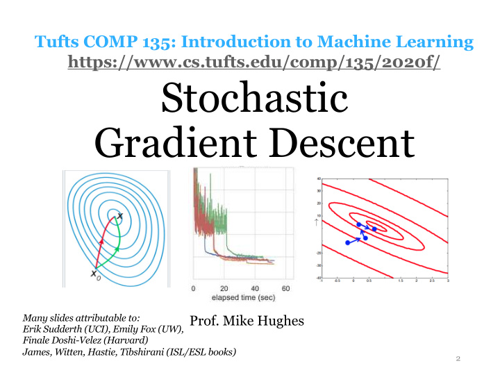 stochastic gradient descent