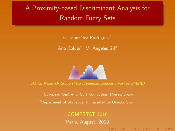 a proximity based discriminant analysis for random fuzzy