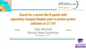 Search for a vector-like B quarks with  oppositely-charged dilepton pairs in proton-proton