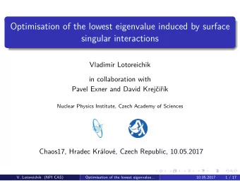 Optimisation of the lowest eigenvalue induced by surface  singular interactions  Vladimir