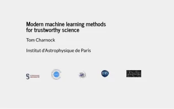 Modernmachinelearningmethods  fortrustworthyscience  TomCharnock
