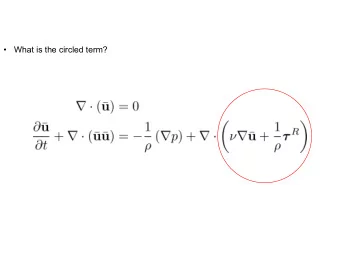 What is the circled term?    The circled term represents the total stresses,    The