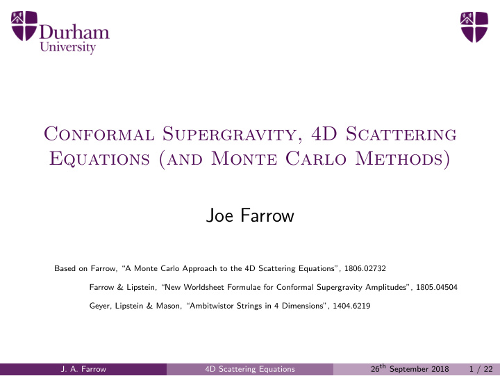 conformal supergravity 4d scattering equations and monte
