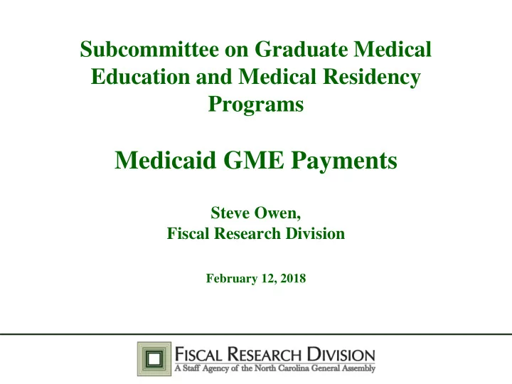 medicaid gme payments