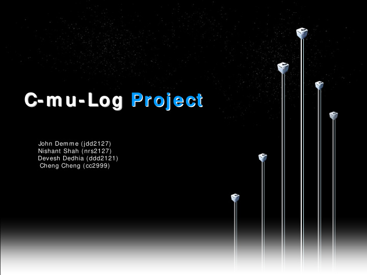 c m u m u log log project project c