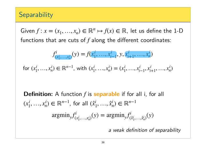 separability