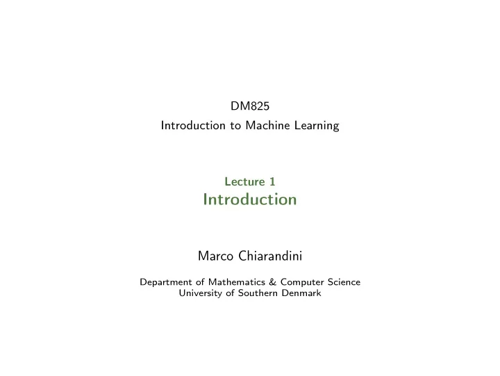 introduction