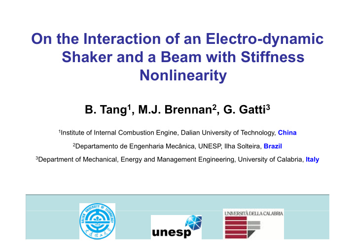 on the interaction of an electro dynamic on the