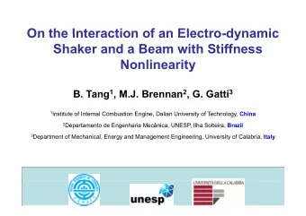 On the Interaction of an Electro-dynamic  On the Interaction of an Electro-dynamic  Shaker and a
