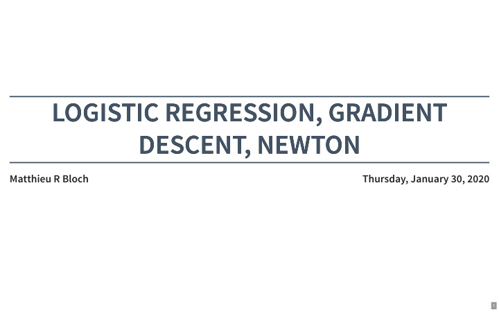 logistic regression gradient logistic regression gradient