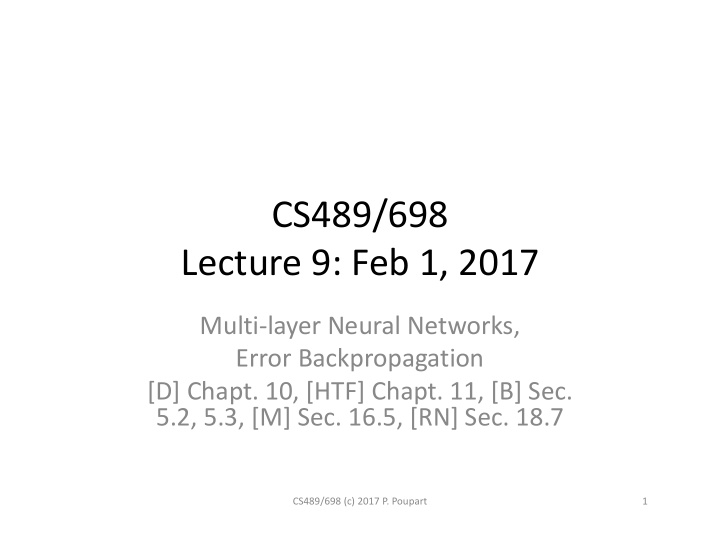 cs489 698 lecture 9 feb 1 2017
