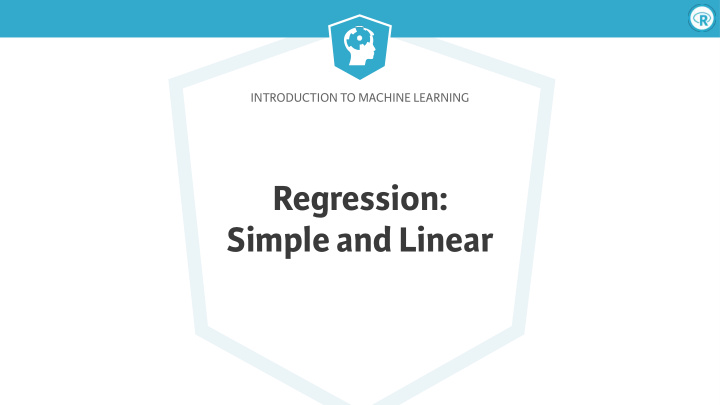 regression simple and linear
