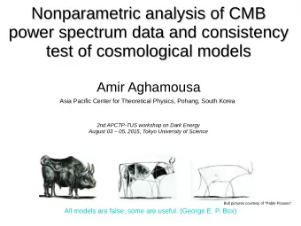 Nonparametric analysis of CMB  Nonparametric analysis of CMB  power spectrum data and consistency