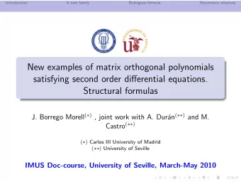 New examples of matrix orthogonal polynomials  satisfying second order differential equations.
