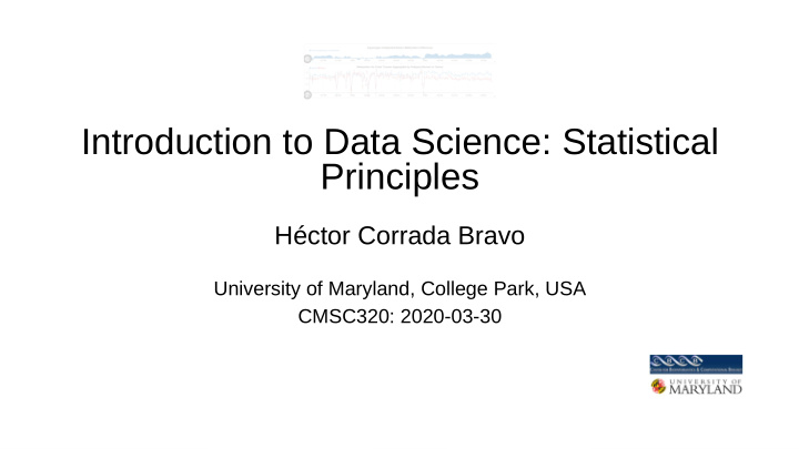 introduction to data science statistical