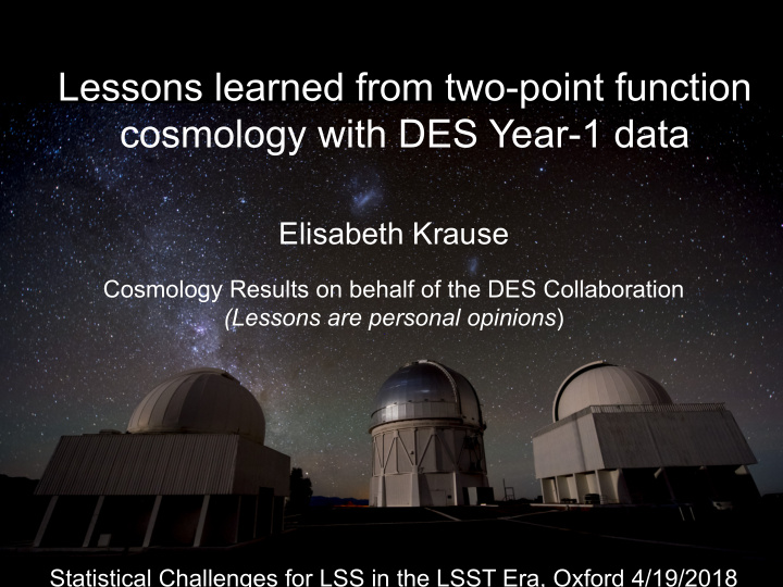 cosmology with des year 1 data
