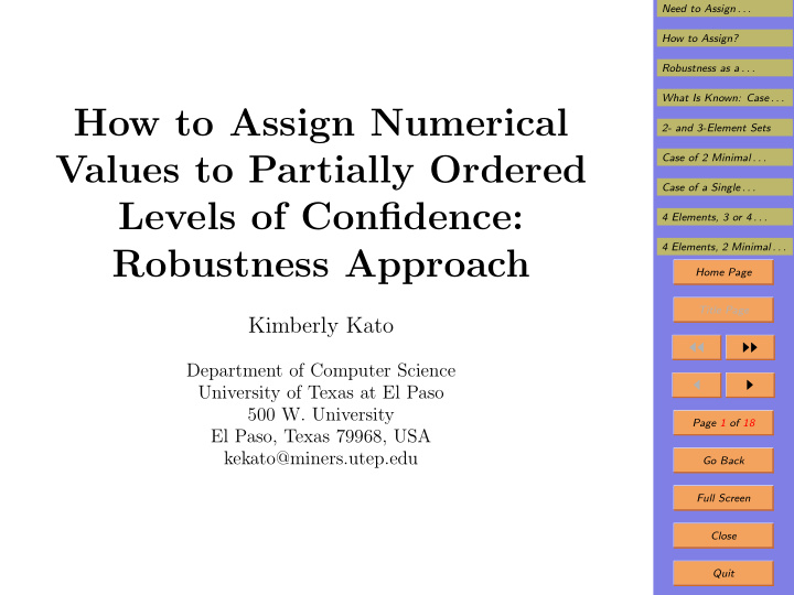 how to assign numerical