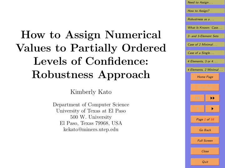 how to assign numerical