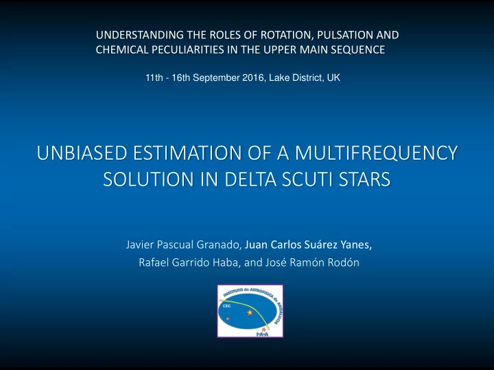 unbiased estimation of a multifrequency