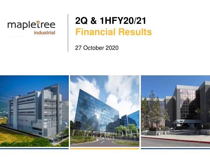 2q 1hfy20 21 financial results