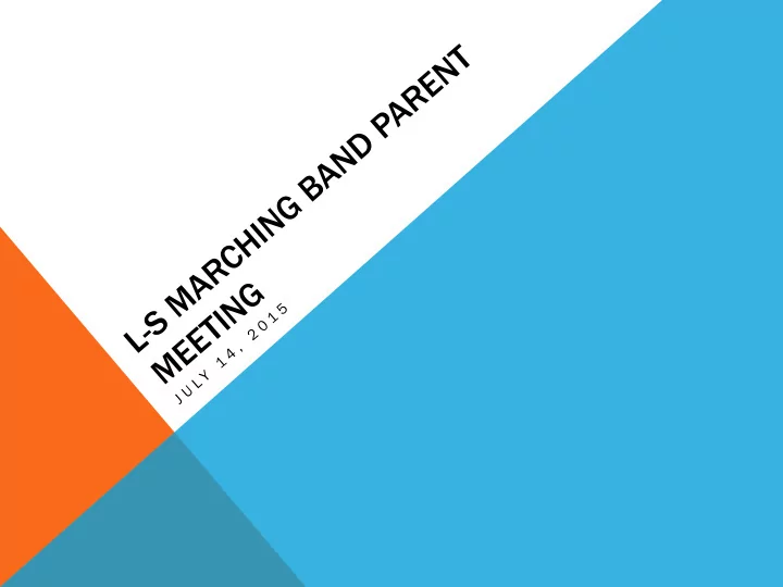 l smb band boosters
