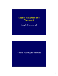 sepsis diagnosis and treatment