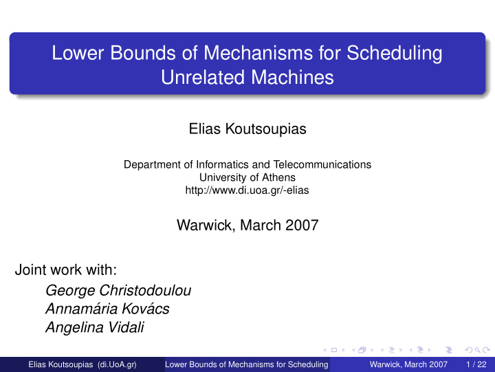 lower bounds of mechanisms for scheduling unrelated