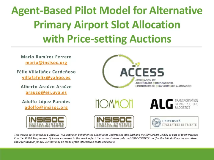 primary airport slot allocation