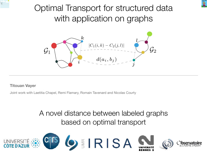 optimal transport for structured data with application on