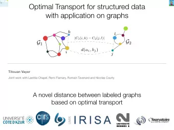 Optimal Transport for structured data  with application on graphs  Titouan Vayer  Joint work with