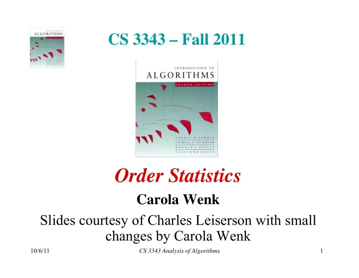 order statistics