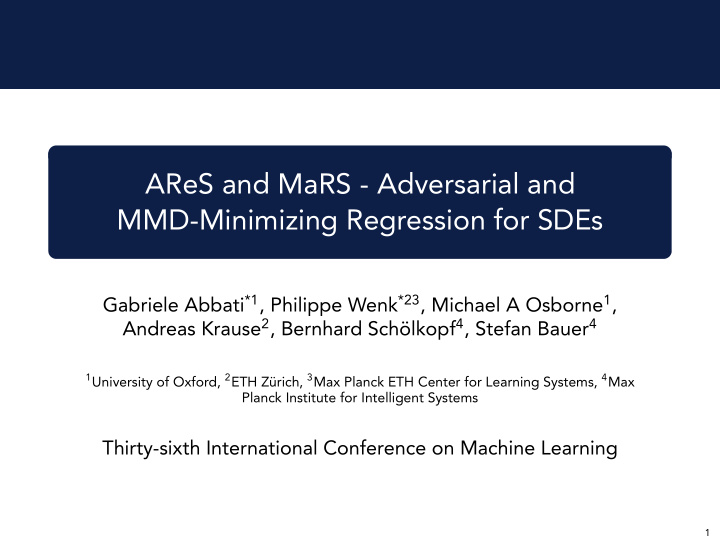 ares and mars adversarial and mmd minimizing regression
