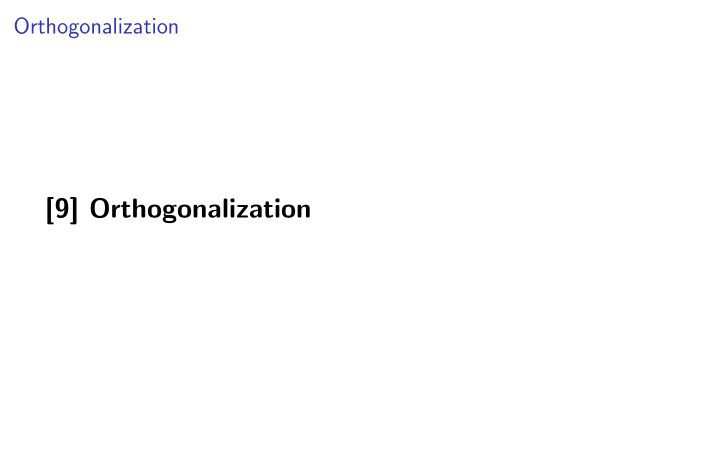 9 orthogonalization finding the closest point in a plane