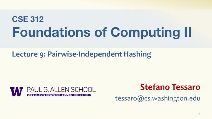 foundations of computing ii