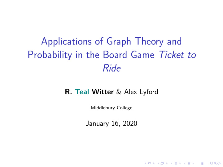 applications of graph theory and probability in the board