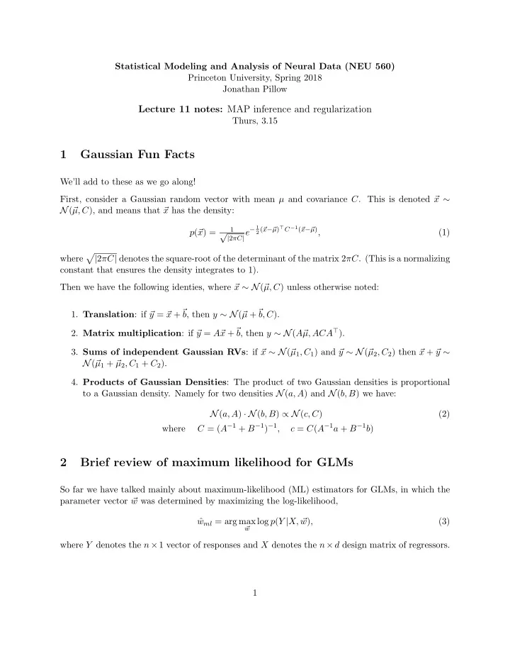 1 gaussian fun facts