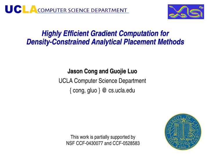 highly efficient gradient computation for highly