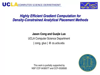 Highly Efficient Gradient Computation for  Highly Efficient Gradient Computation for  Density-