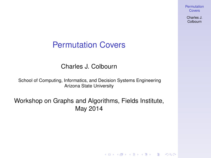 permutation covers