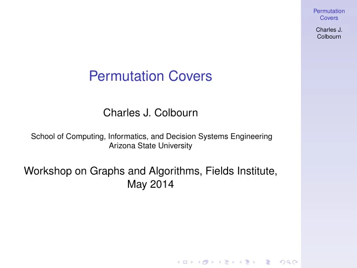 permutation covers
