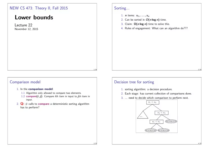 lower bounds