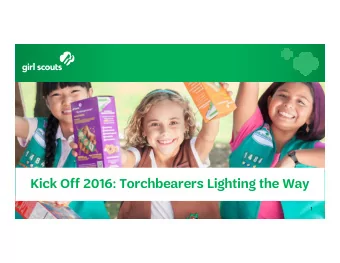 Kick Off 2016: Torchbearers Lighting the Way  1 Diving into Data /  August 2016  2  How does data