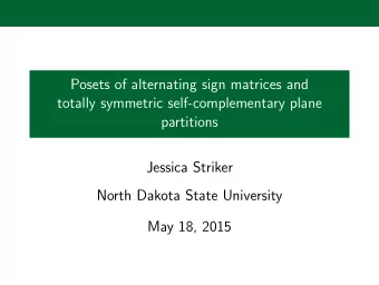 Posets of alternating sign matrices and  totally symmetric self-complementary plane  partitions