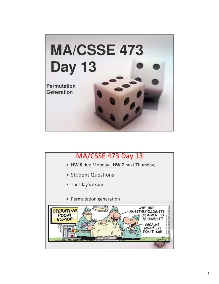 ma csse 473 day 13