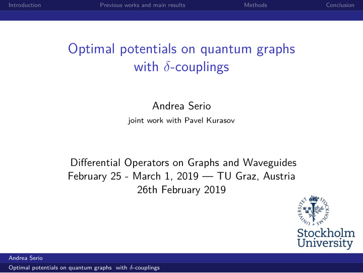 optimal potentials on quantum graphs with couplings