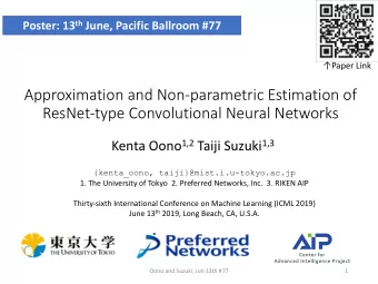 Approximation and Non-parametric Estimation of  ResNet-type Convolutional Neural Networks Kenta