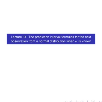 1. Introduction  In this lecture we will derive the formulas for the symmetric two-sided prediction