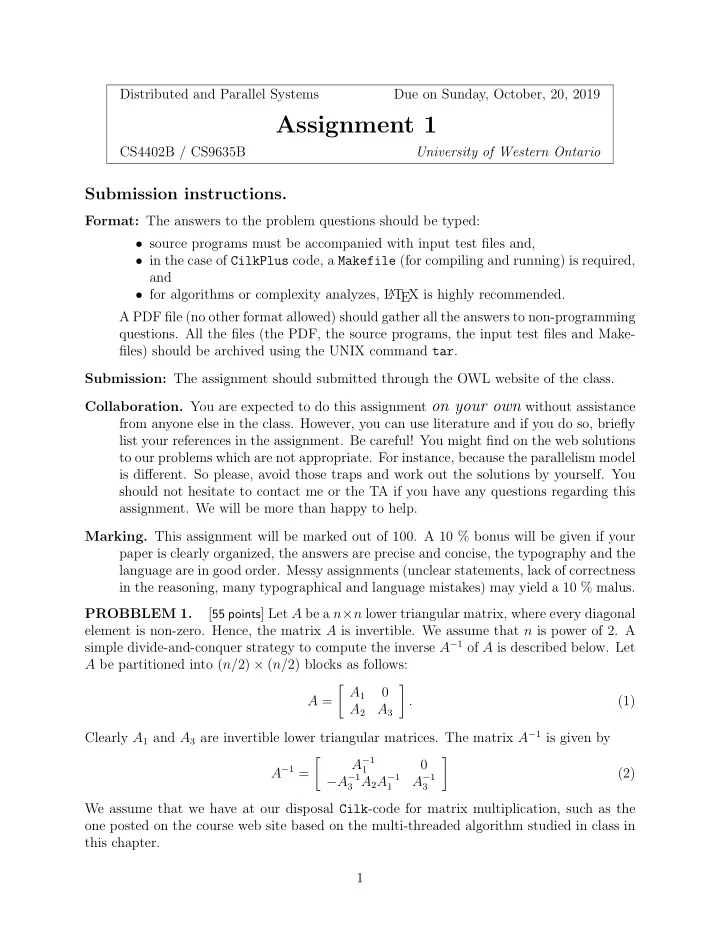 assignment 1