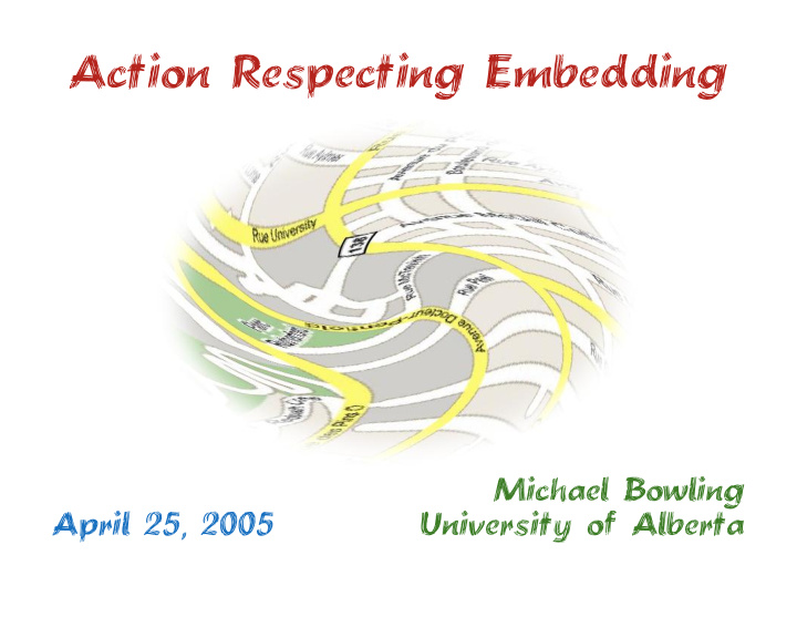 action respecting embedding